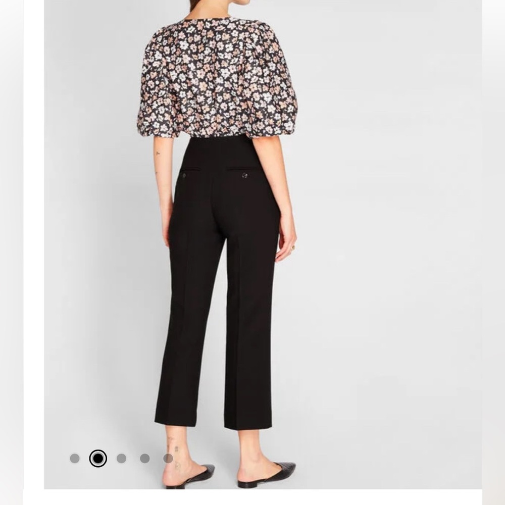 NWT club Monaco black cropped flare pant size 00